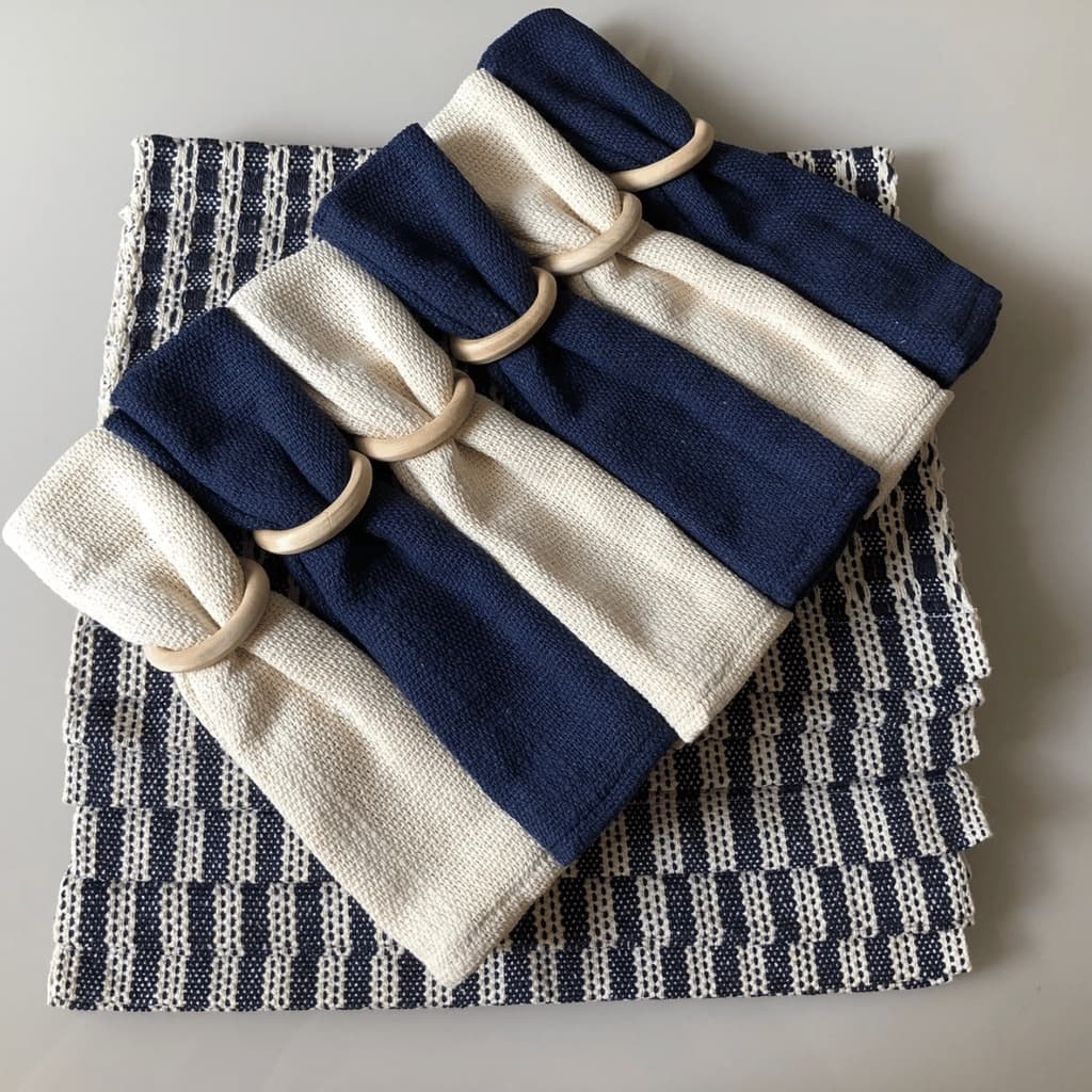 Kit De Jogo Americano Decorativo Para Mesa 100% Algodão Tear Mineiro 6 e 2 Lugar