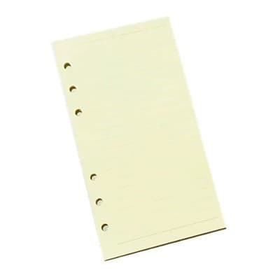 120 Folhas Pautadas A6 (Cor Creme)