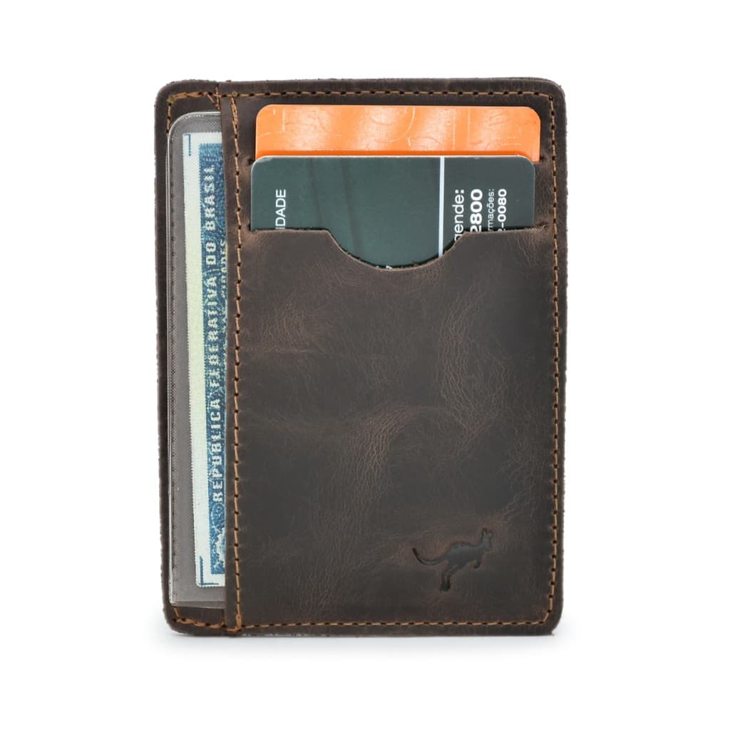 Carteira Porta Cartão Para Cnh,cédulas,cartões Couro Bovino