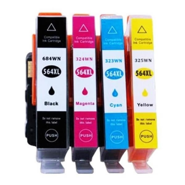 Kit 4 Cartuchos Compatível 564xl 3520 3526 3070 4620