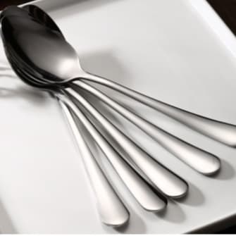 6 Peça Colher Grande De Aço Inox, Talheres De Mesa 20,8CM/50G