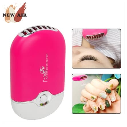 Mini Ventilador Portátil Para Secar Cola De Alongamento Cílios
