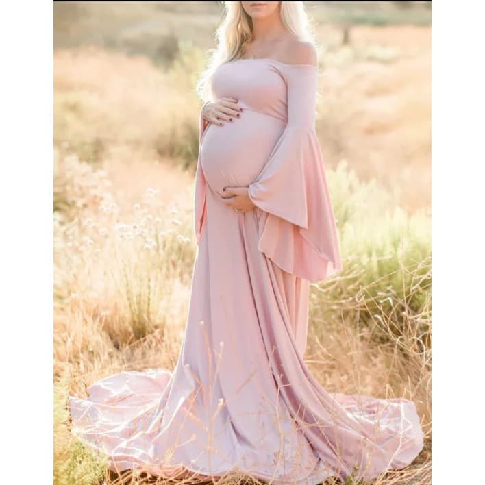 Vestido Gestante, Manga flayre Vc17