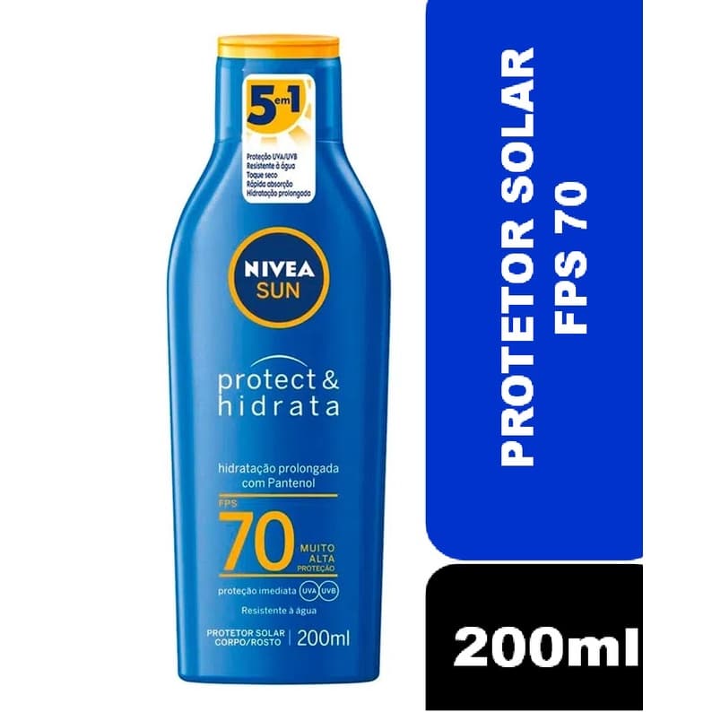Protetor Solar Nivea Sun Protect & Hidrata FPS 70 200ml