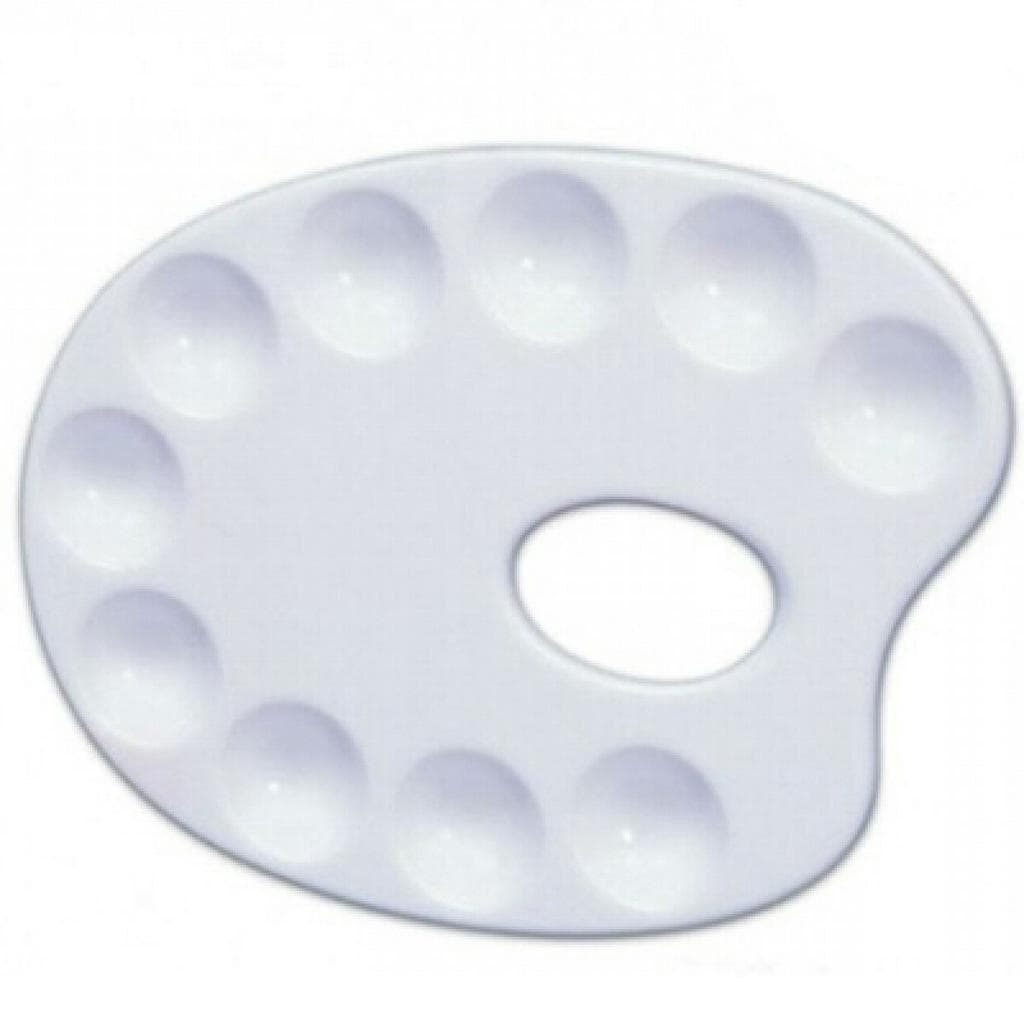 Godê Paleta para Pintura Trident Oval com 10 Cavidades 12421