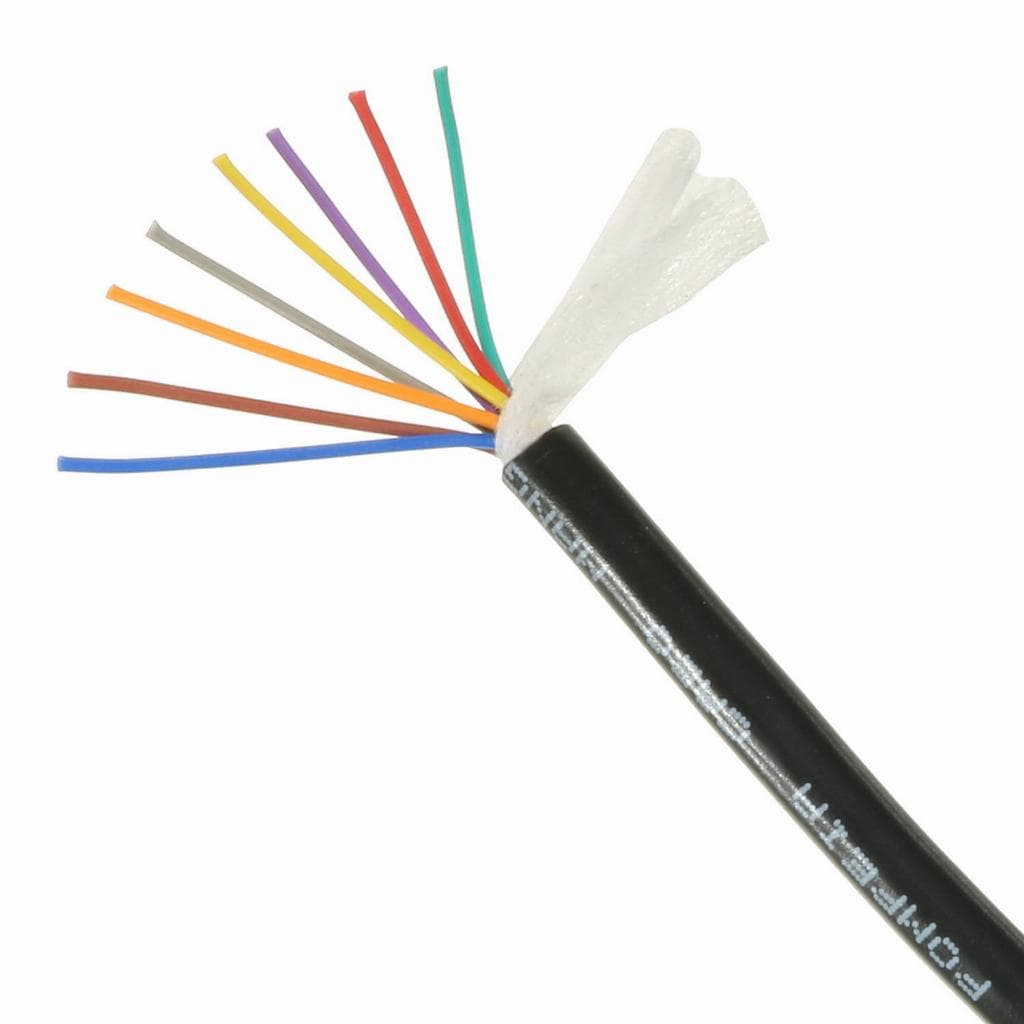 Kit 5 Metros Cabo Manga 8 Vias 26AWG Preto sem Blindagem