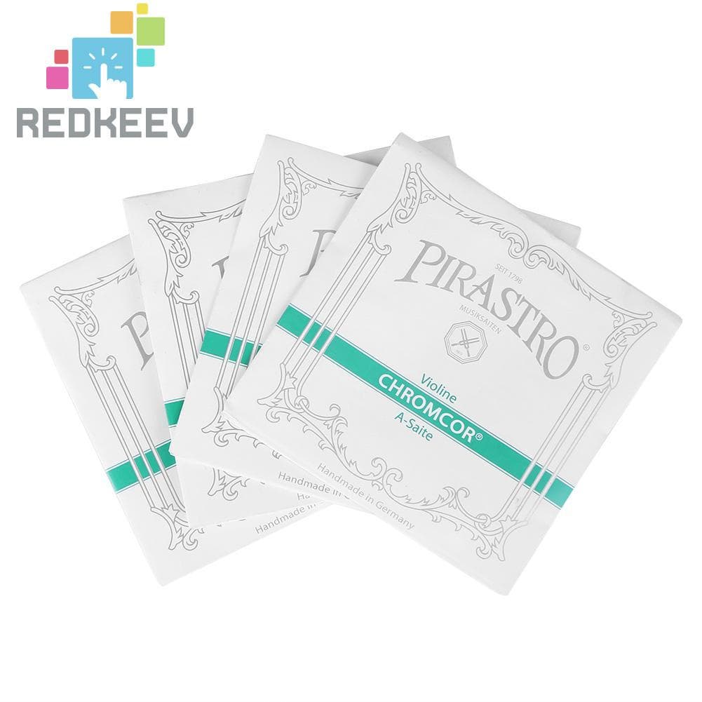4 Peças/Jogo Cordas De Aço Cromo Pirastro Tonica Violino 4/4 Acessório Para