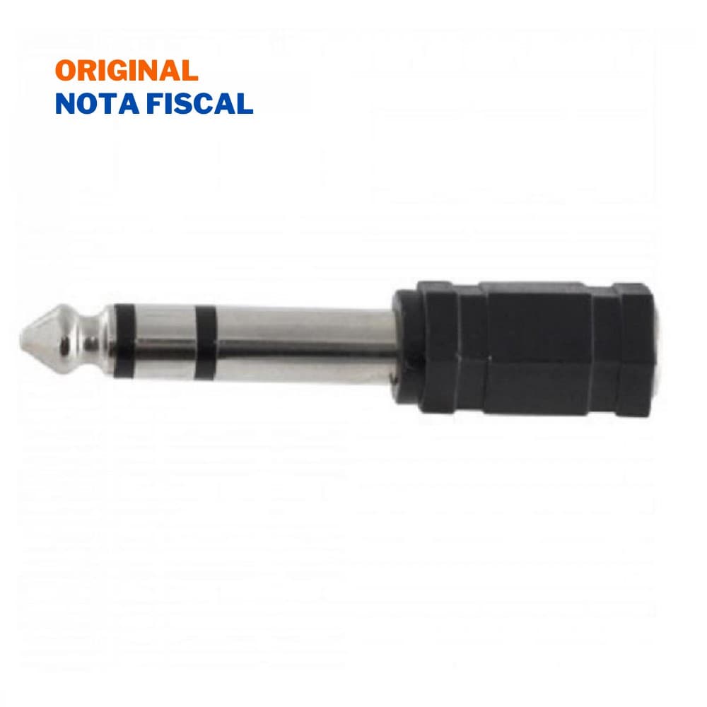 Adaptador Estéreo para Fone de Ouvido P2 Fêmea x P10 Macho HA034 HYX