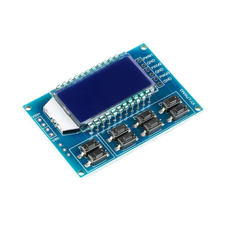 Módulo Gerador Pwm 3 Saídas Display Lcd 1hz-150 Khz 3-30v