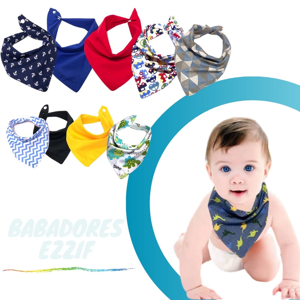 Babador Bandana Ezzif kit com 10