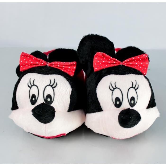 Pantufa quentinha personagem mynnie vermelha