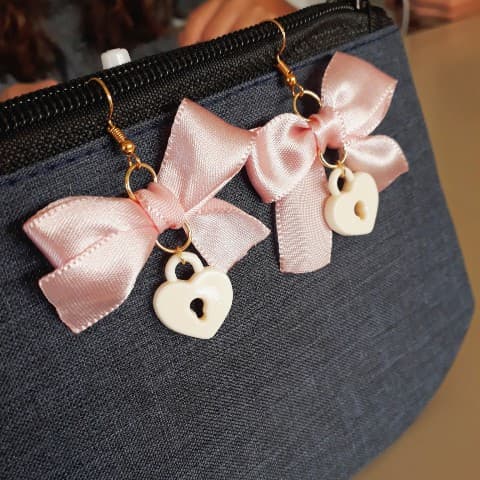 Brincos Sweet Lock ~ kawaii / harajuku / mahou shoujo / j-fashion