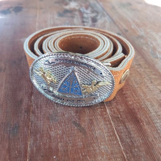 Fivela Counrty Infantil + Cinto Couro Bebê festa Fazendinha