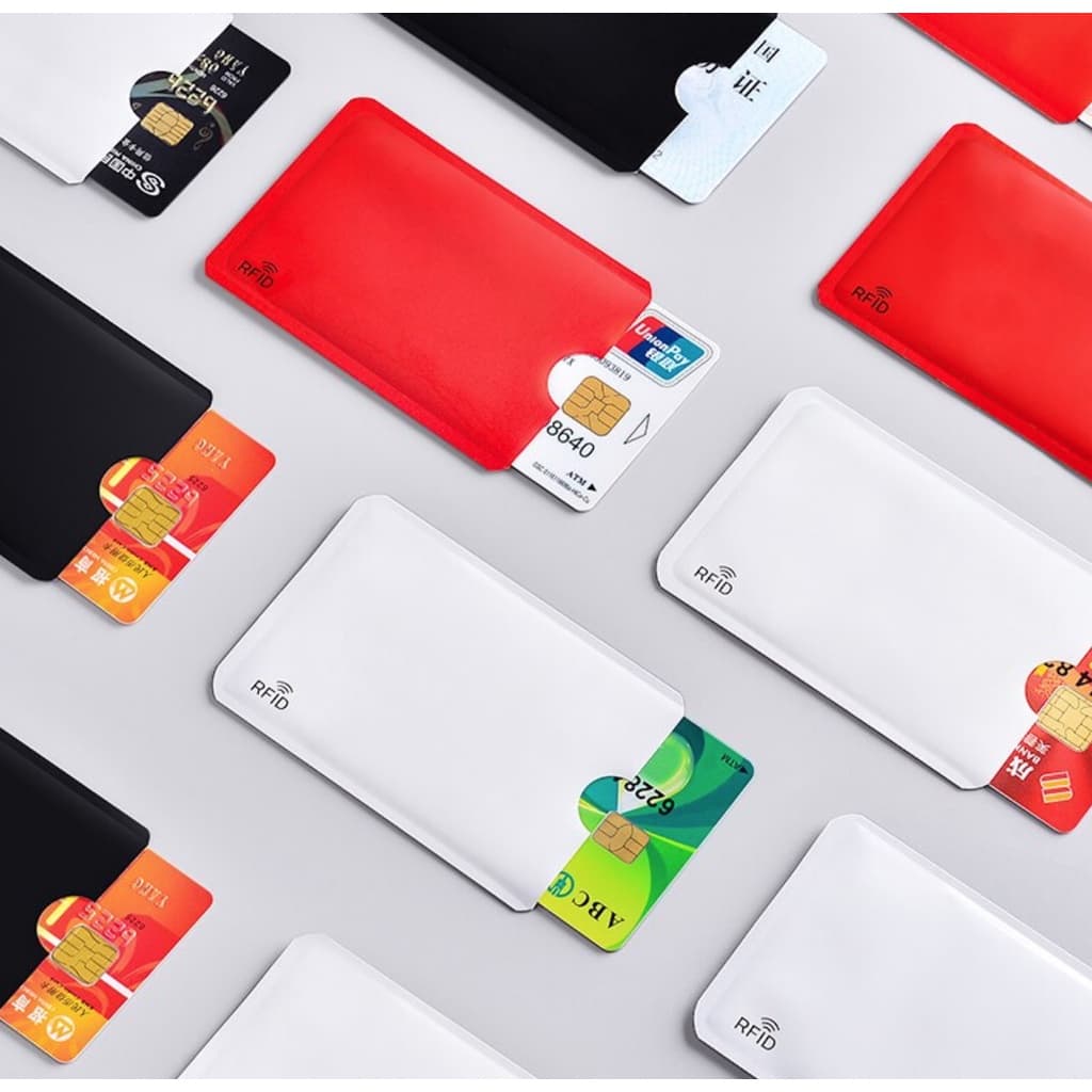 2x Porta Cartão Anti-furto Capa com Proteção RFID NFC 2  unidade pronta entrega envio imediato