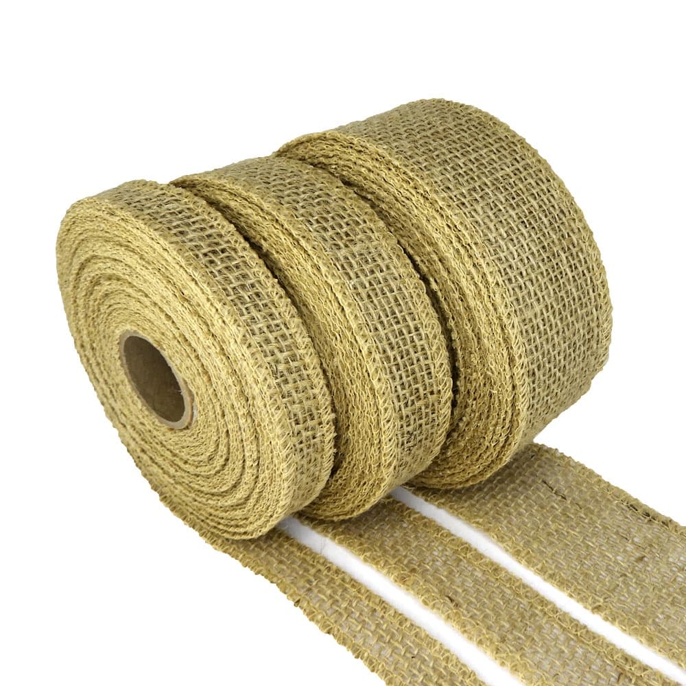 Fita de Juta Natural Trama Estreita 9,5m