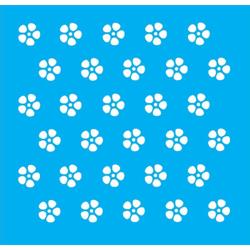 Stencil para pintura Flores - tamanho 17x17 cm