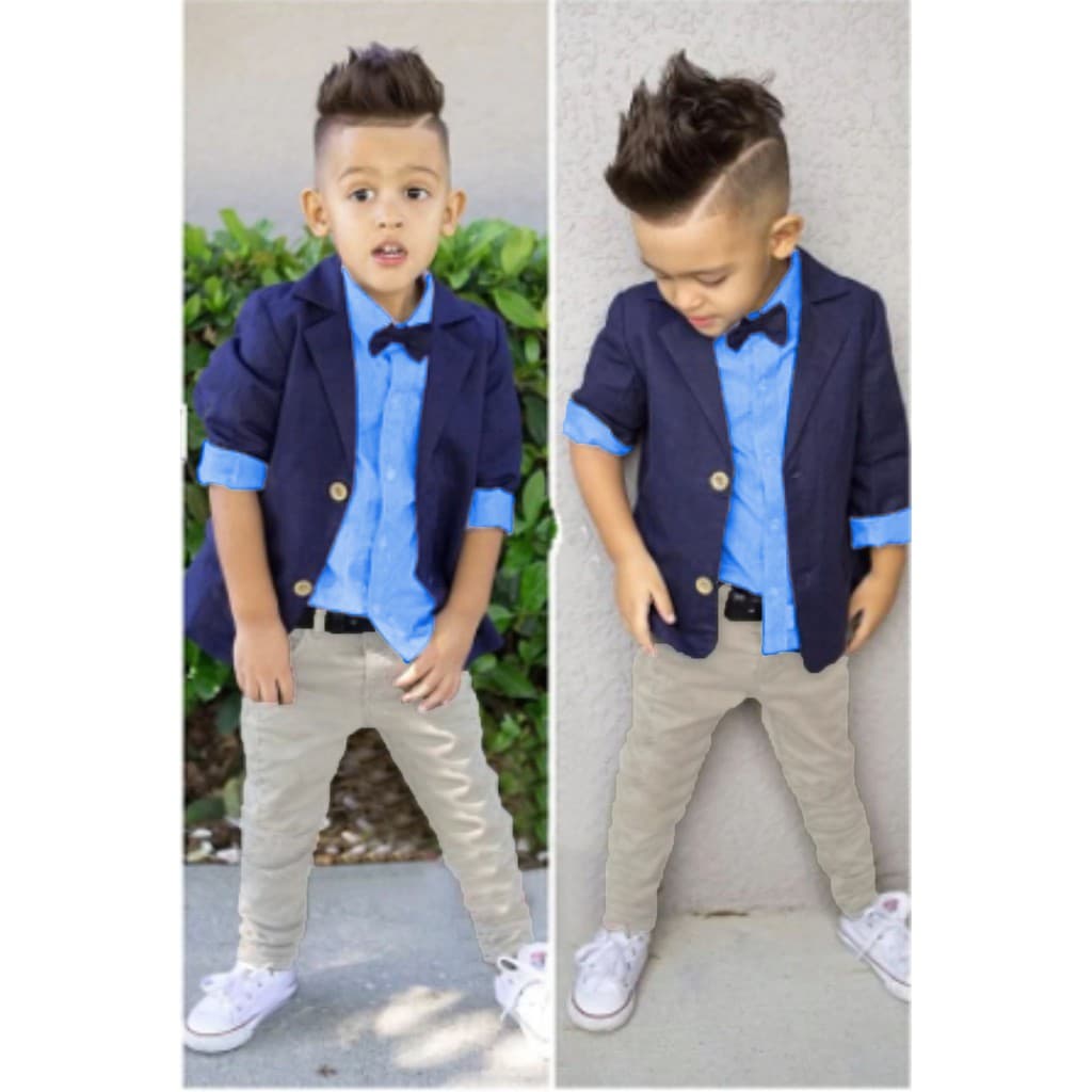 Conjunto Calça/ camisa e Blazer infantil