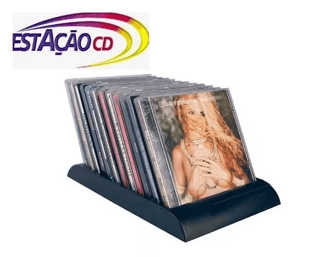 7 unid Display Porta Cd Newness Flip109 - Capacidade 12 Cd?s