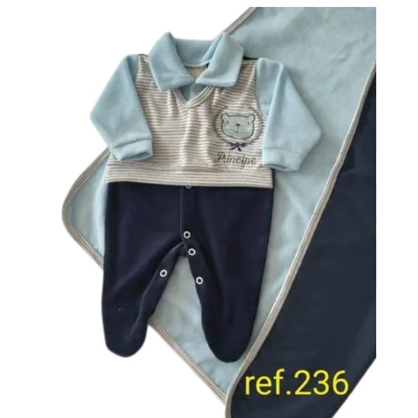 Saída De Maternidade Bebê Menino Luxo