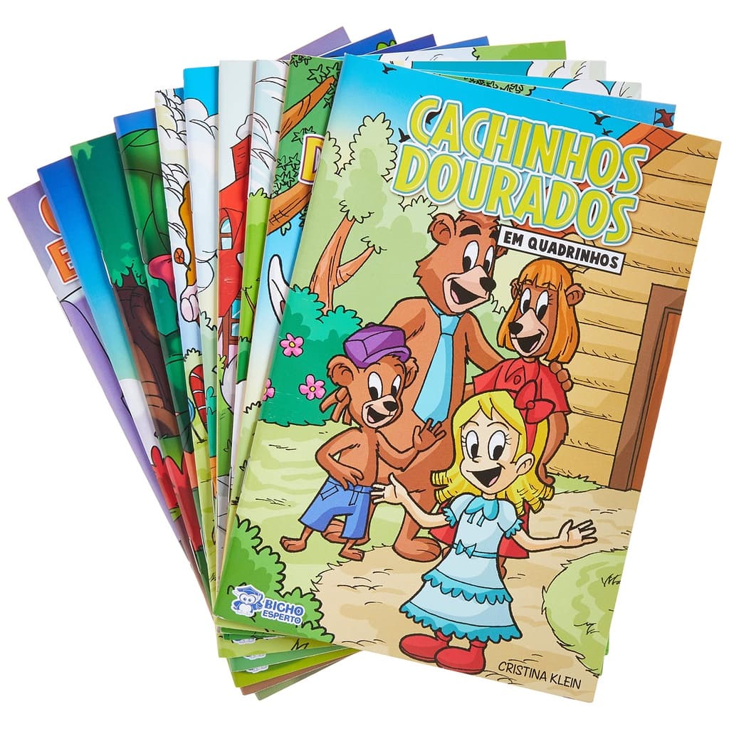 Coleção  C/10 Livros Fabulas em Quadrinhos Gibi