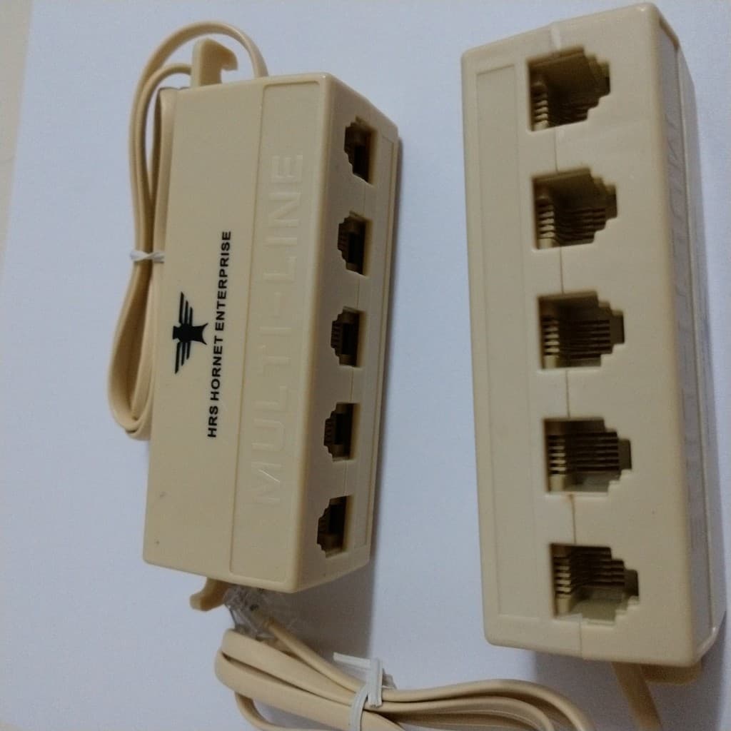 Divisor Multiplicador Distribuidor P/telefone C/5 Saidas  KIT COM 5 UNIDADES