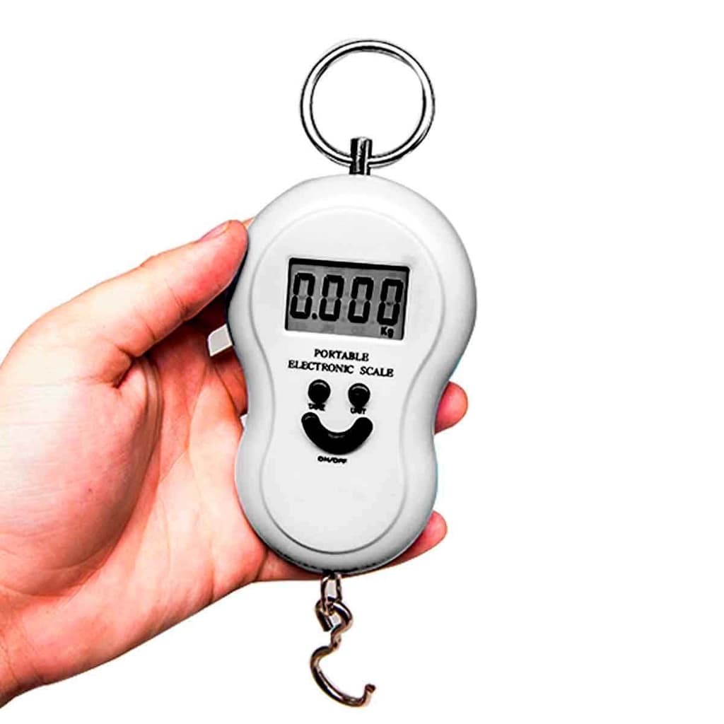 Balança Digital Gancho Pesca, Pescador, Mala de Viagem etc