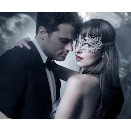 Mascara Prata 50 tons halloween festa baile formatura