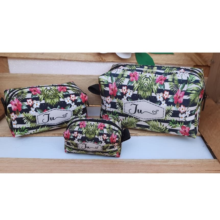 Conjunto necessaire Box personalizado com nome / presente personalizado/ kit de necessaire