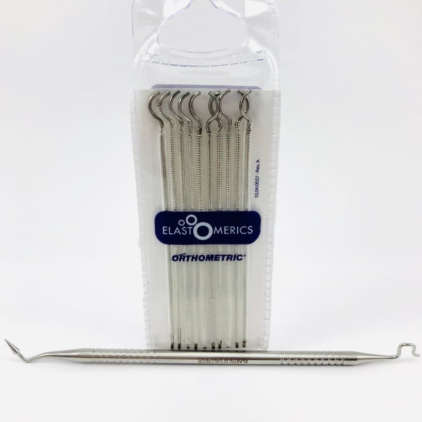 1.000 Borrachinhas Transparente + 1 Aplicador Colocador