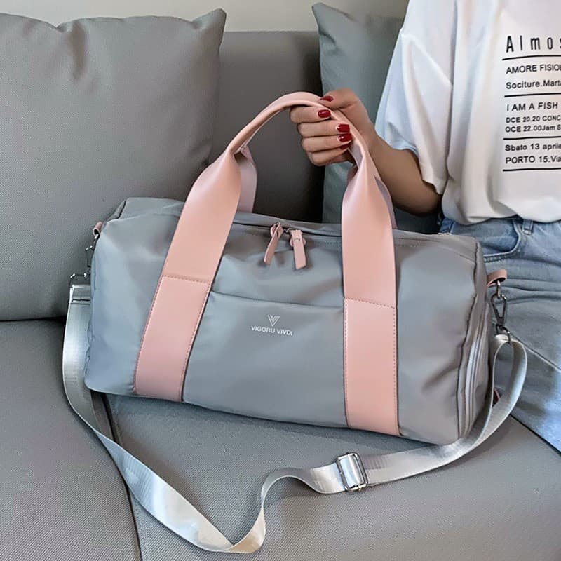 Sacos De Esportes Das Mulheres De Fitness Tecido Saco De Yoga À Prova D'água Bolsas De Viagem Duffel Unisex Do Esporte