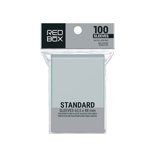 Sleeves Standard 63,5 x 88mm (100 Unidades) - Redbox - Original