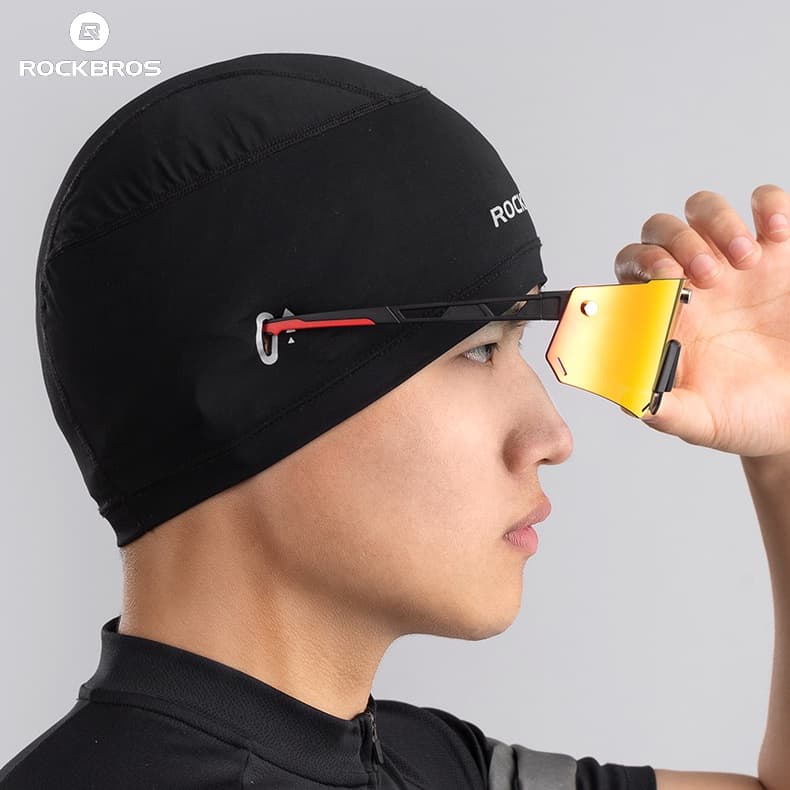 Chapéu RockBros Bonés De Ciclismo Chapéus De Bicicleta De Seda Rápida Secagem Homens Mulheres Equipamento Respirável Boné
