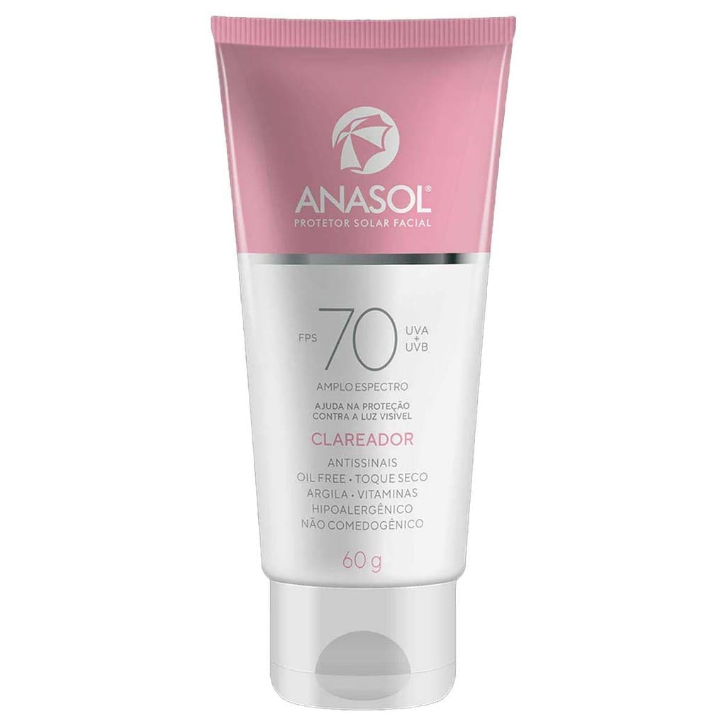 Protetor Solar Facial Clareador Dahuer FPS70 60g - Anasol