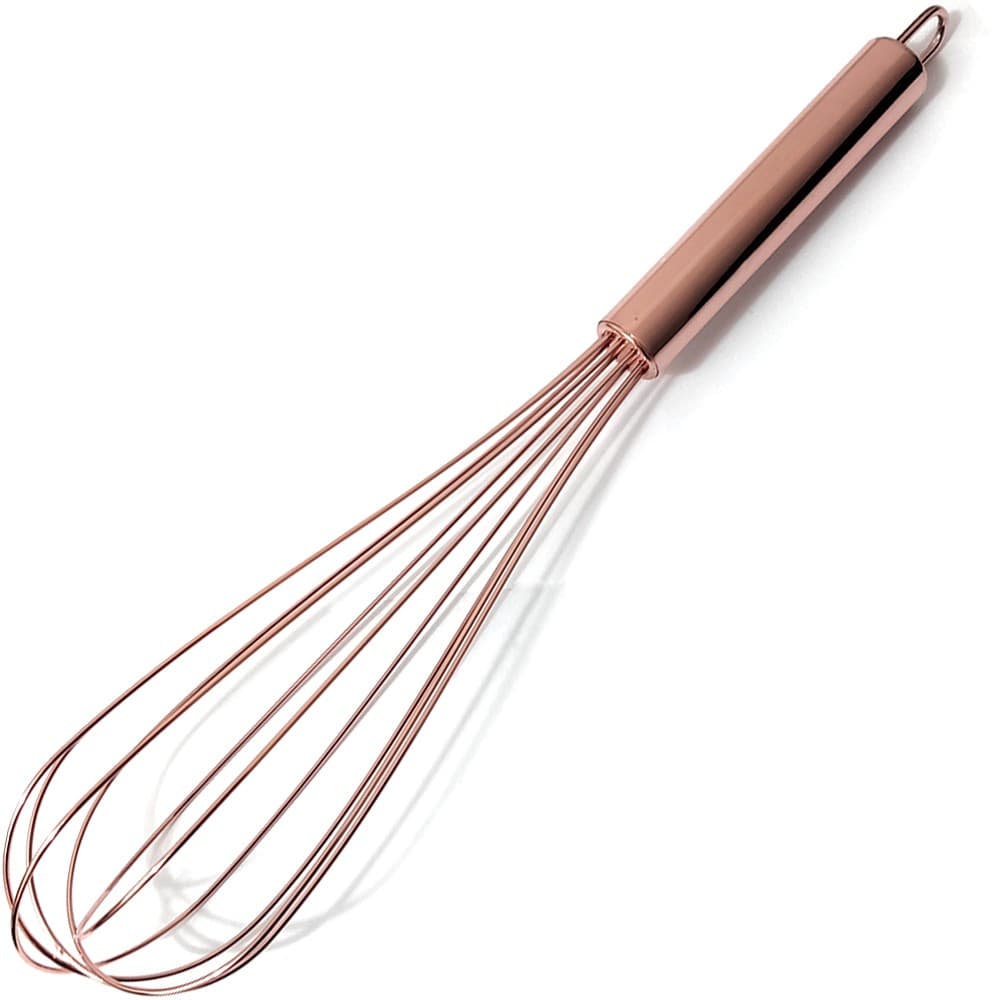 Utensílio De Cozinha Inox Rose Gold/ Prateado - Fouet (Batedor de Ovos)