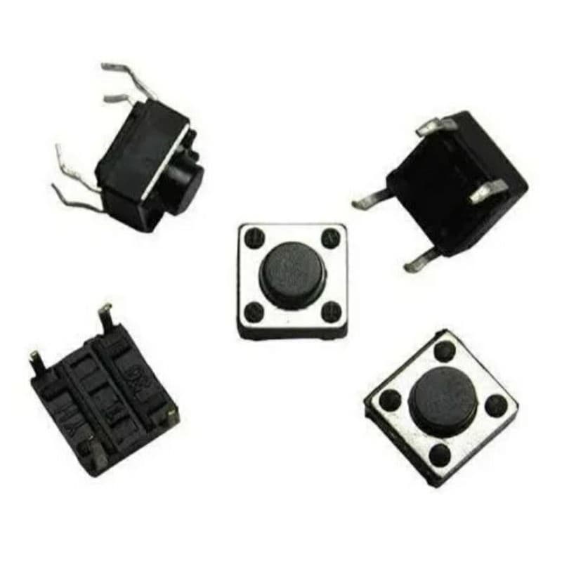 Kit 10 X Botão Chave Microswitch Push Button 4 Pinos Arduino