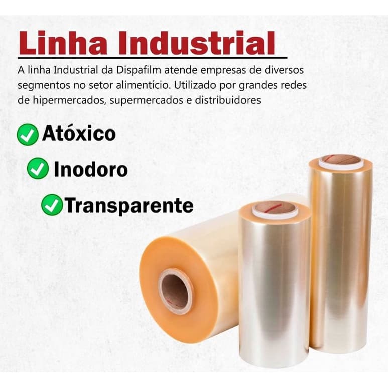 FILME PVC 40cm X 1000 MT BOBINA PLASTICA MDE