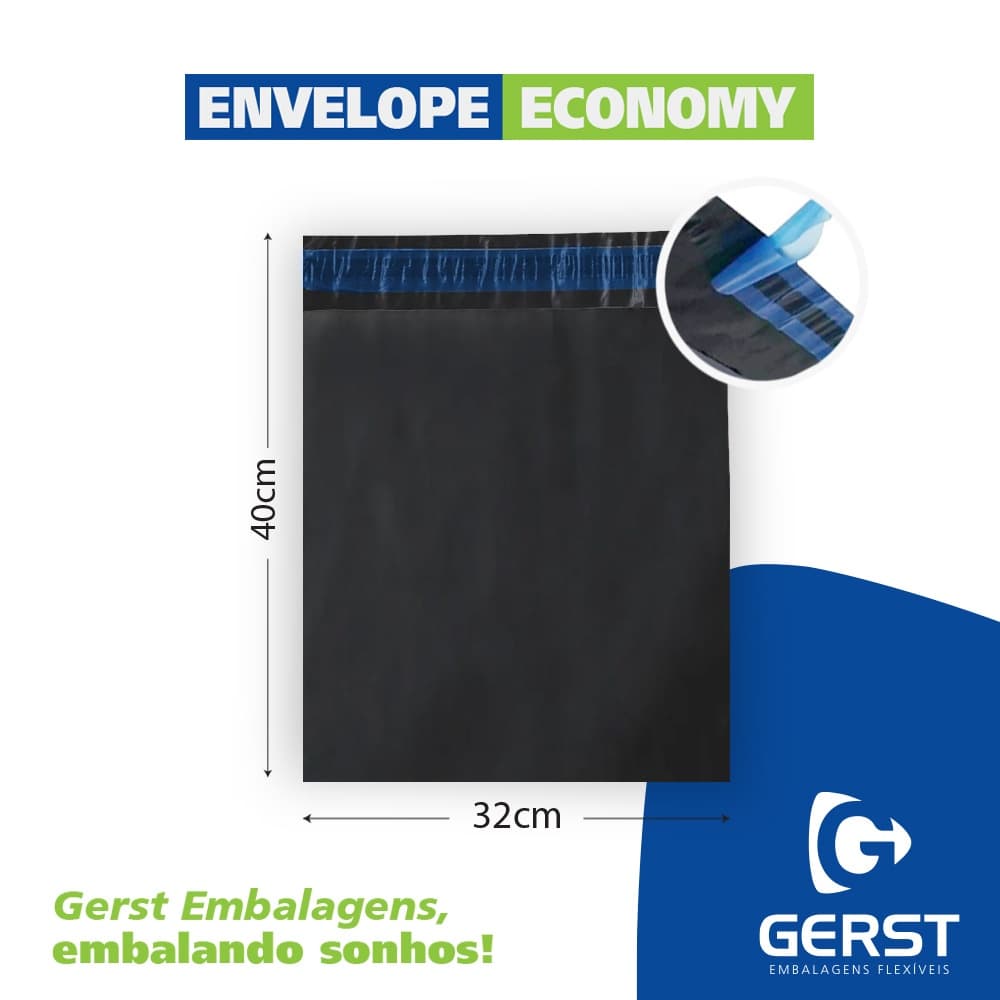 Envelope De Segurança  Para Correios 32x40 -100 Unidades