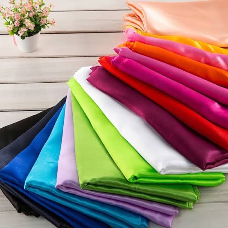 Tecido Cetim Charmousse - Várias Cores (1mt x 1,50 largura)