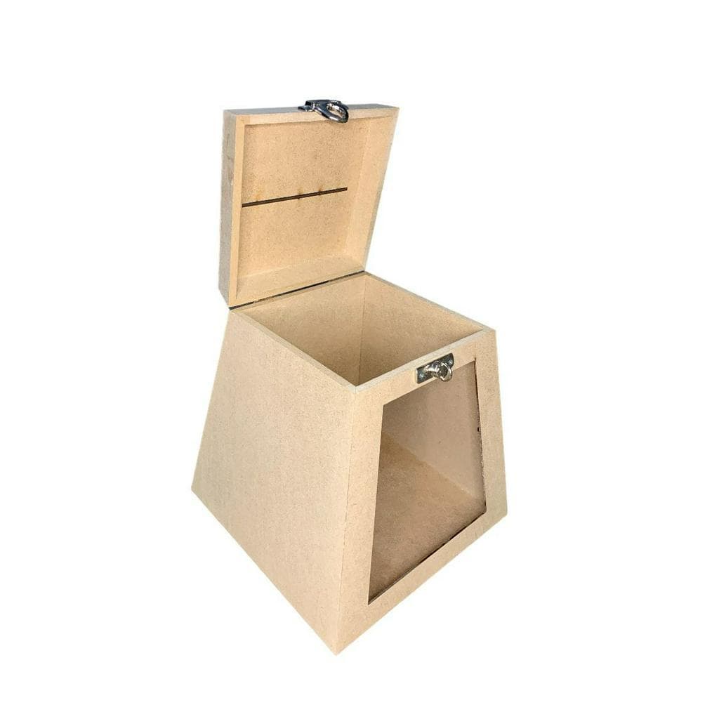 Urna Sorteio Sugestões Em Mdf Cru Acrilico M