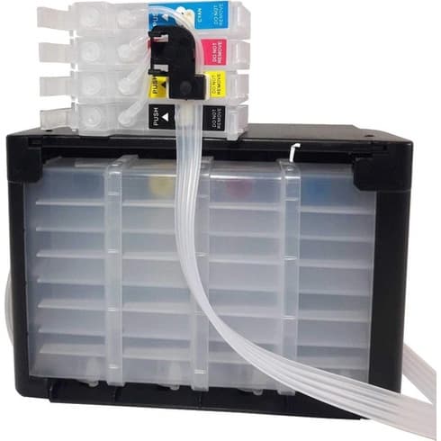 Kit Bulk Ink Epson XP 214 231 241 Wf 3720 4630 2760 2630 + Cartucho Sem Chip