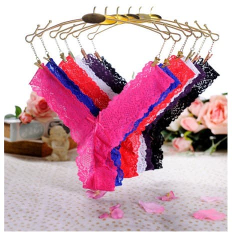 Calcinha Tanga Renda Sortidas Lingerie Sexy Pronta Entrega Atacado Promoção