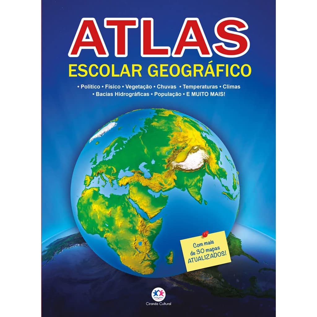 Livro Atlas Escolar Geográfico - Atualizado