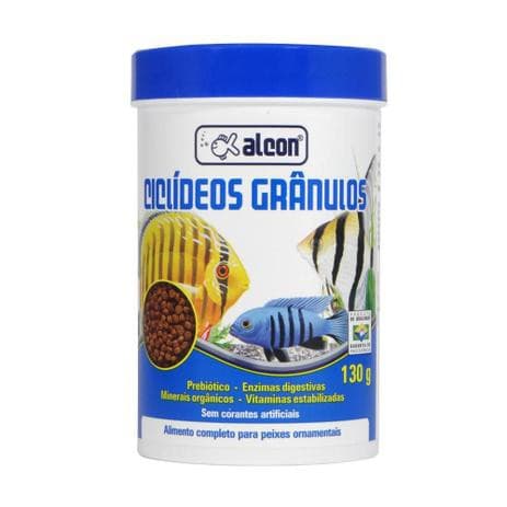 Ração Alcon Ciclídeos Grânulos 130g