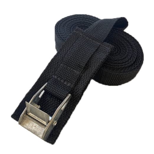 Par de Cinta catraca para amarração de carga fivela ZAMAK 5m de comprimento