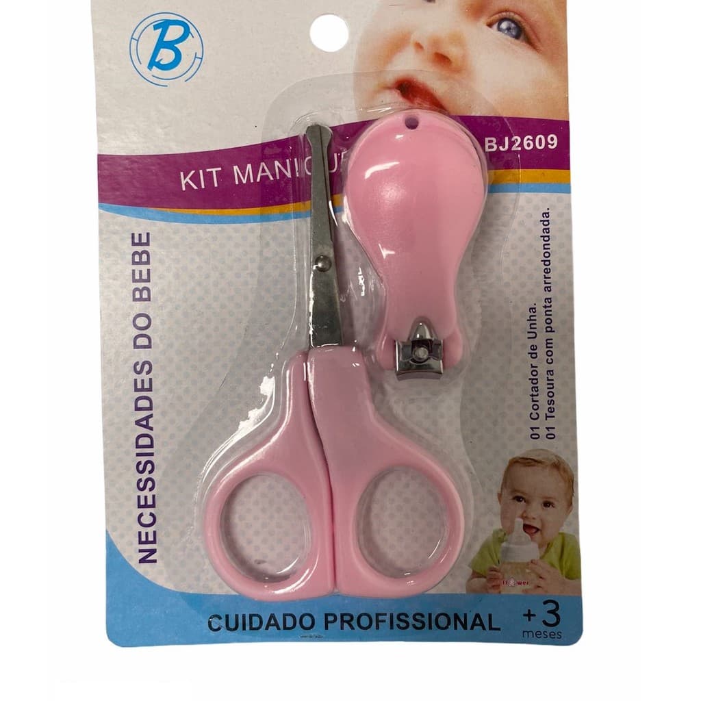 Caixinhas De Manicure De Bebê Tesoura E Cortador Unhas