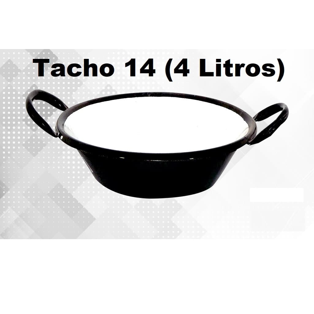Tacho Esmaltado Para Frituras Nº 14 4 Litros Super Resistente Pastel, Salgados, Batata