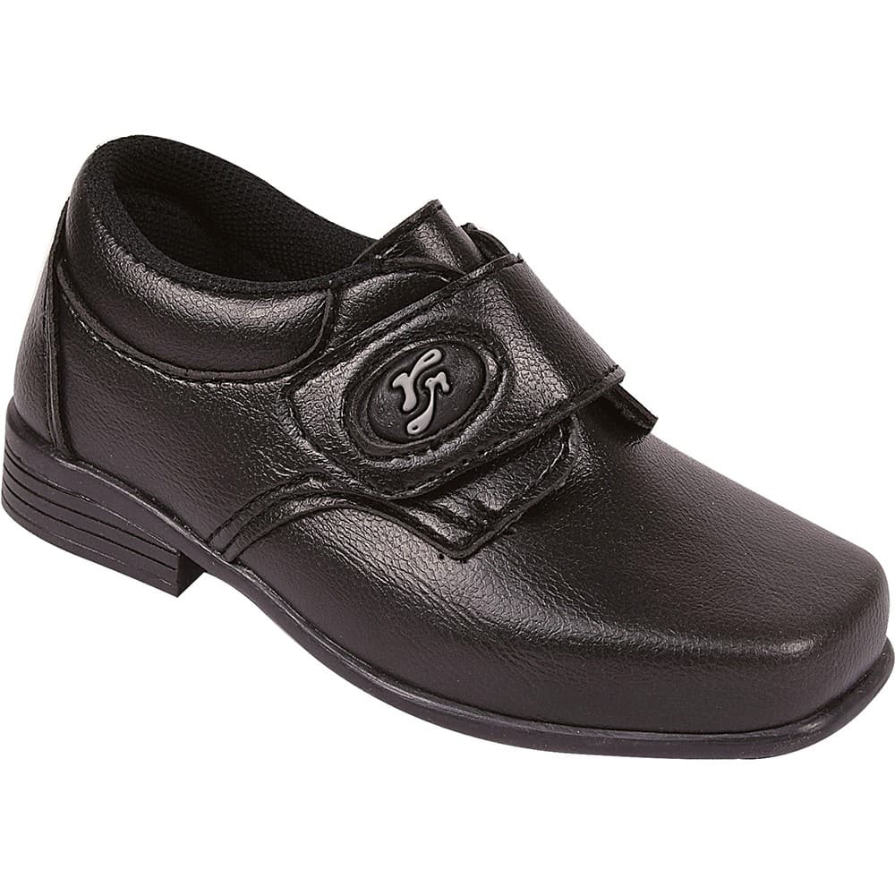 Sapato Social Infantil Menino Brasão Preto 28 ao 36