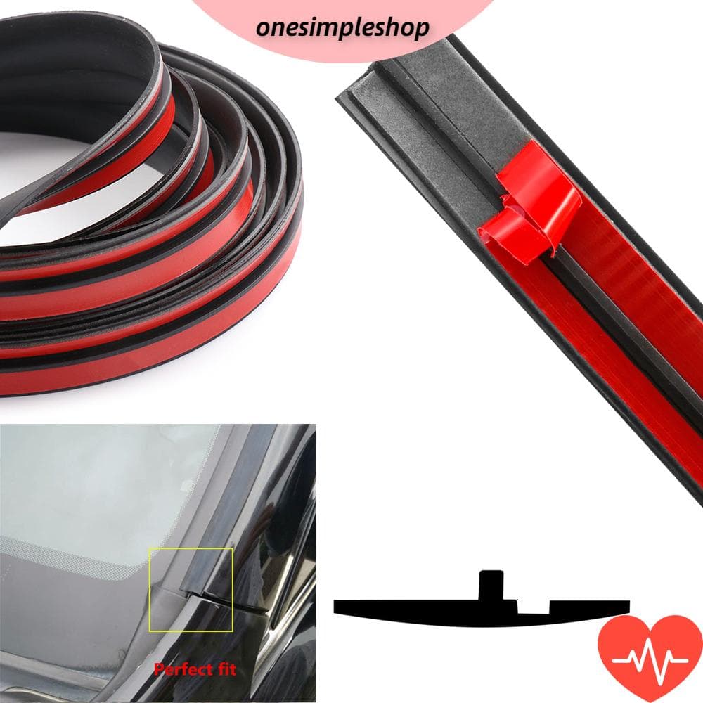 Listra De Vedação De Borracha Estilo Frontal Parabrisa De Carro Os 3m / 9,84ft