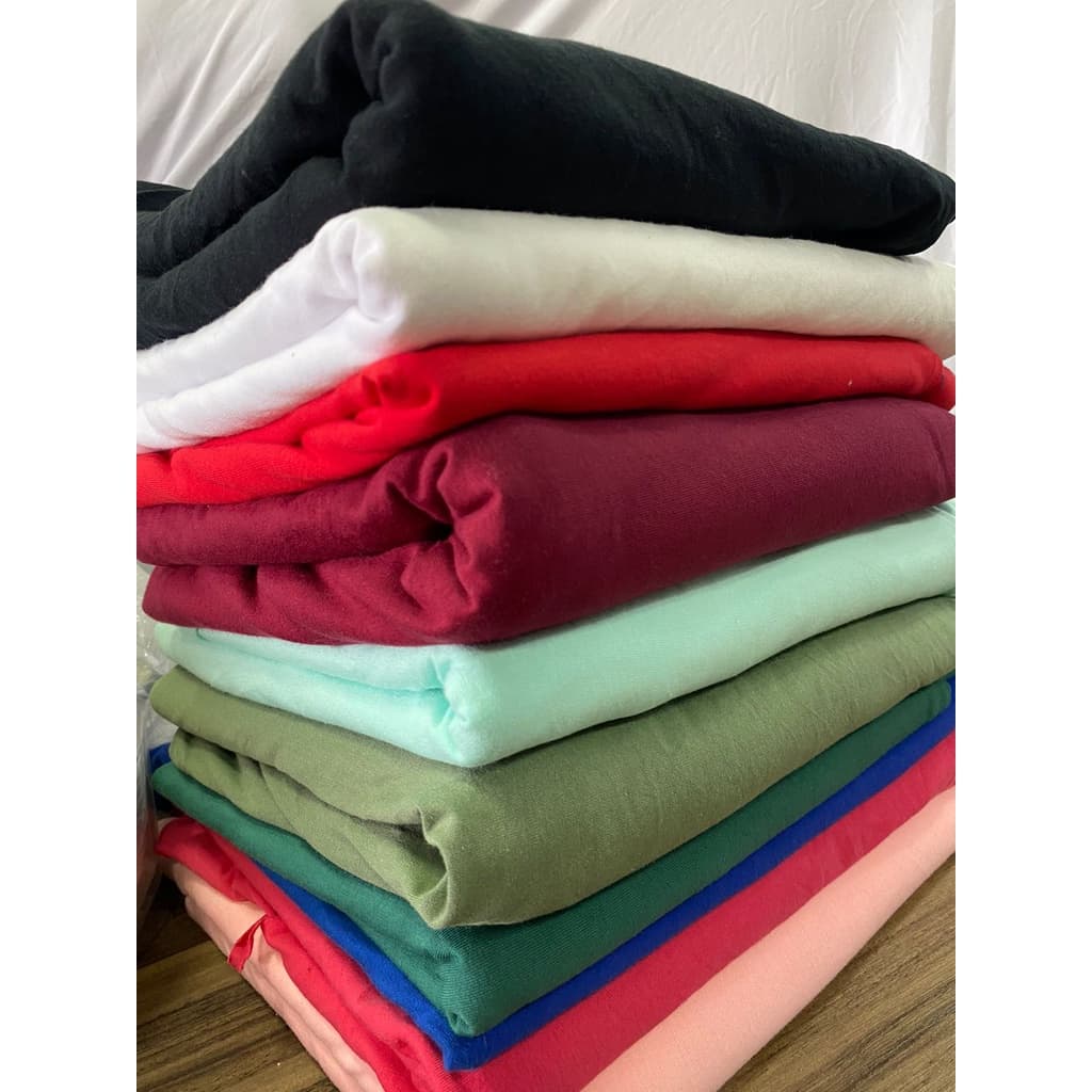 Retalhos Grandes de Malha Delicoton Cotton Fino Cotinho p/ Camisetas, Vestidos, Cueca e Lingerie (Rendimento de 3m/kg).