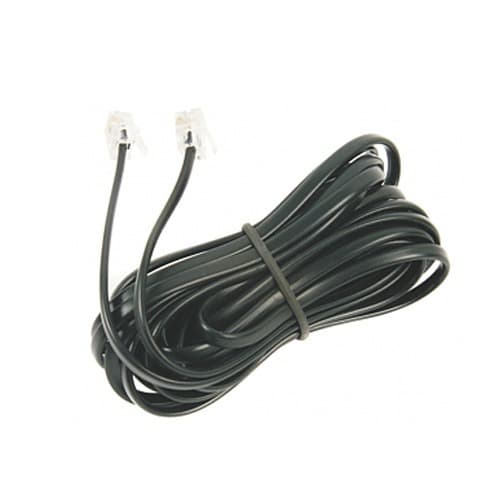 CABO EXTENSÃO PARA TELEFONE COM FIO TELEFONE SEM FIO INTERFONE RJ11 10 METROS DE COMPRIMENTO